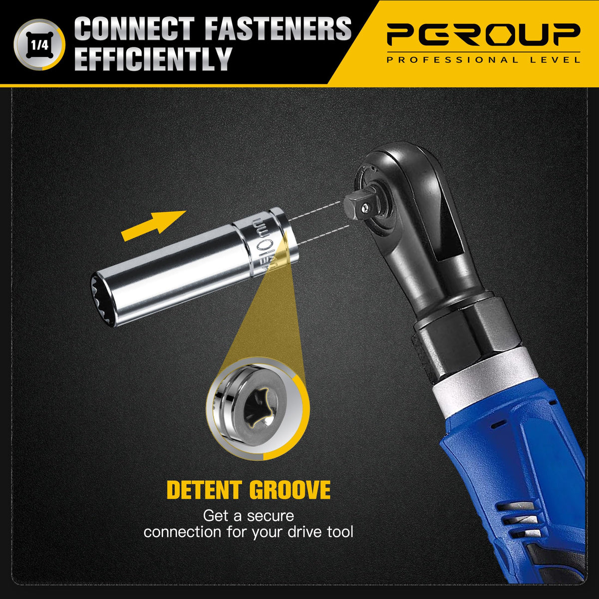 Pgroup radius-corner design helps prevent rounding.