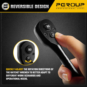 Pgroup reversible ratchet mechanism for forward and reverse operation.