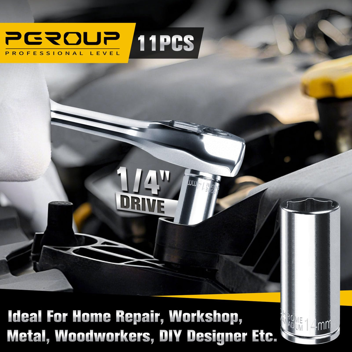 Pgroup storage holder keeps sockets organized and portable