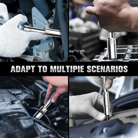 PGROUP socket set shown with rack for easy access.
