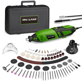 PHALANX 180W rotary tool kit for versatile DIY tasks and metal cutting.