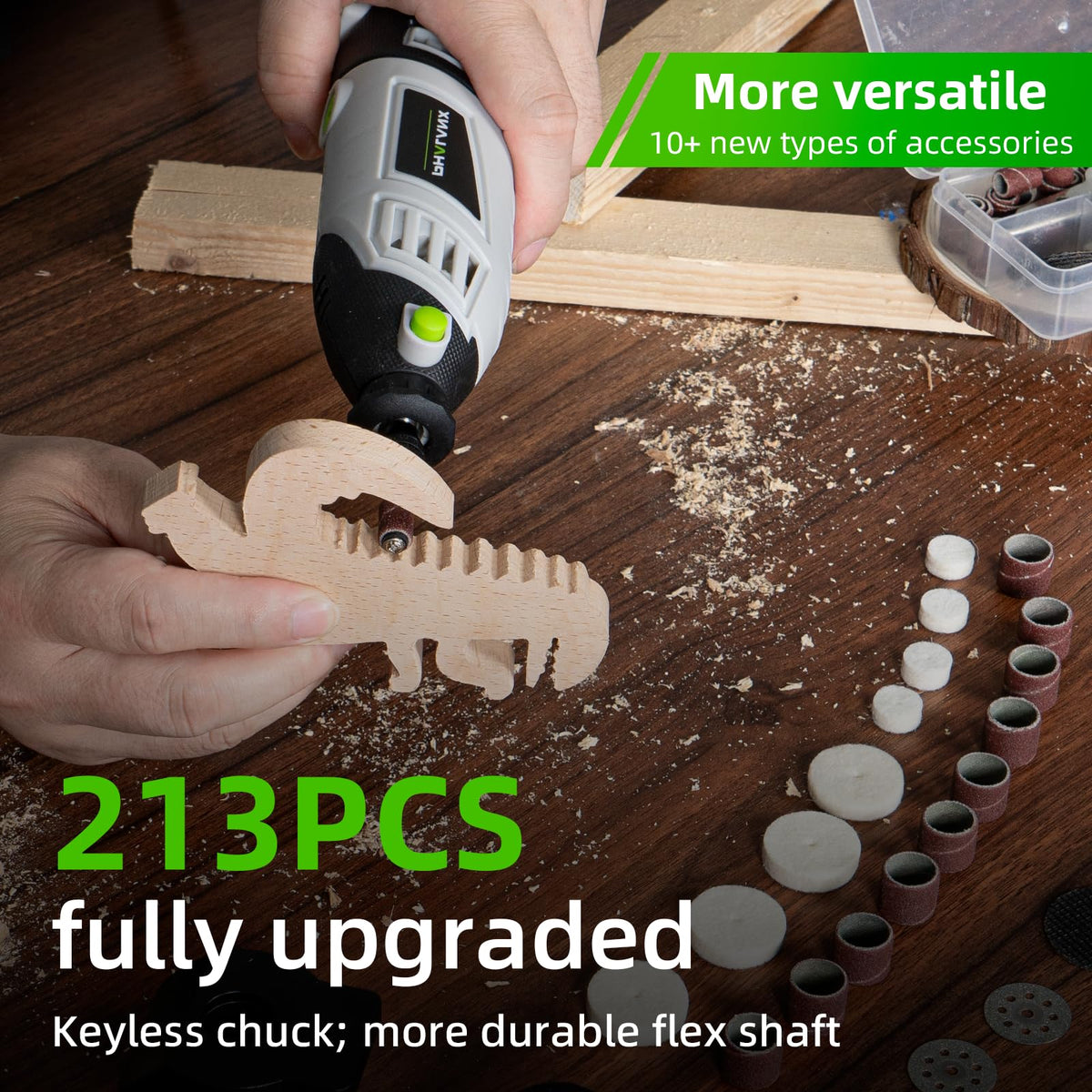 PHALANX tool features vented housing to keep the unit cool during use.
