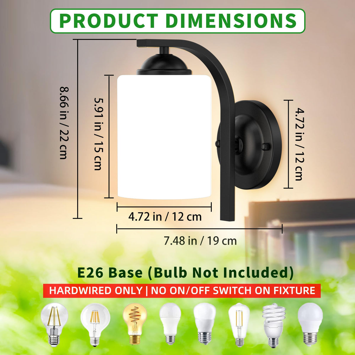 Phaosio bedroom wall sconce offers soft bedside lighting with a modern look.