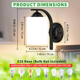 Phaosio bedroom wall sconce offers soft bedside lighting with a modern look.