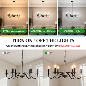 Dimmable bulb compatibility enables mood-adjusted brightness.