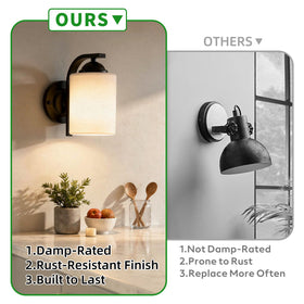 Phaosio dining room wall light adds ambient mood to meals.