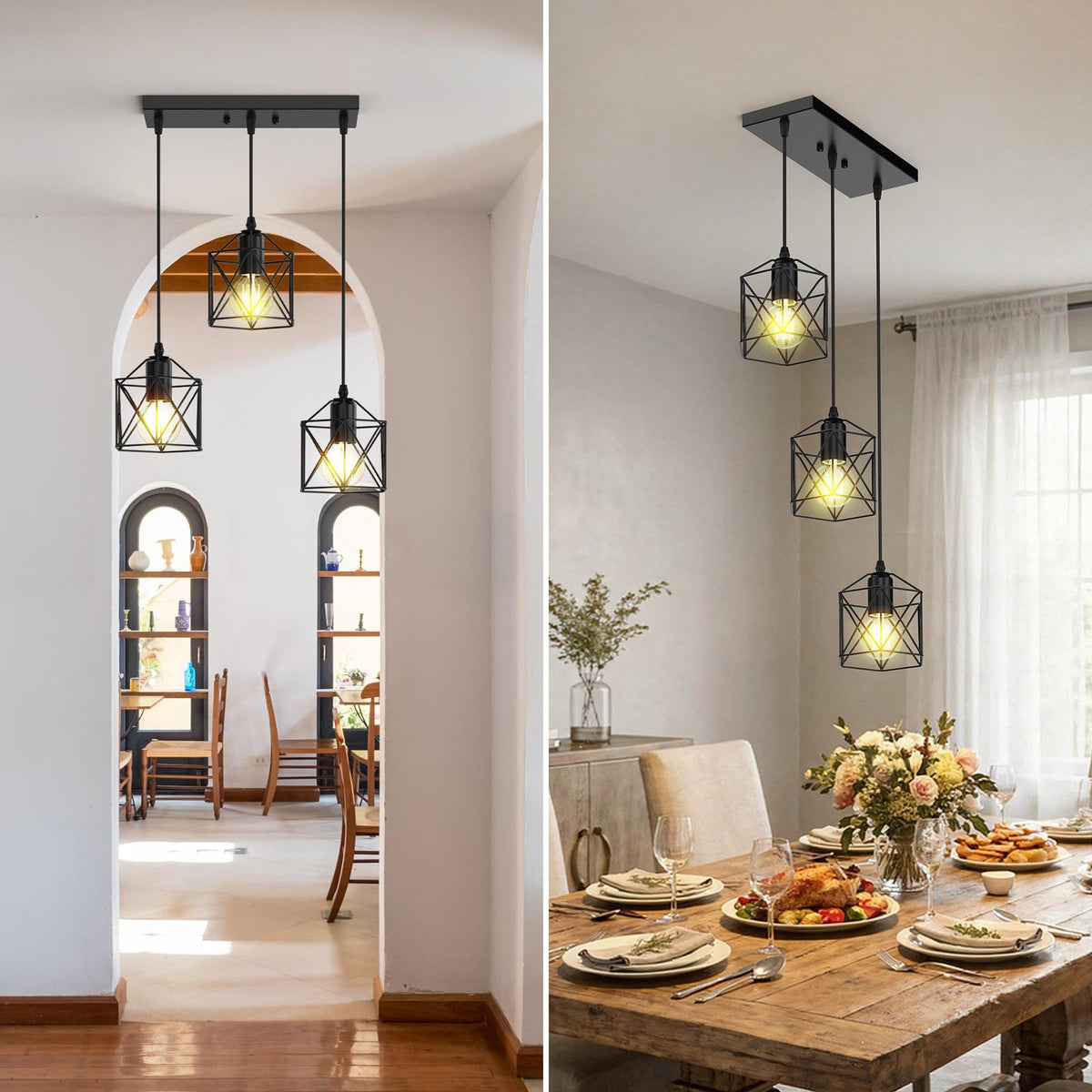 Phaosio industrial vintage ceiling lamp enhances room character