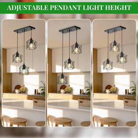 Phaosio kitchen-island and dining-room pendant showcasing versatility