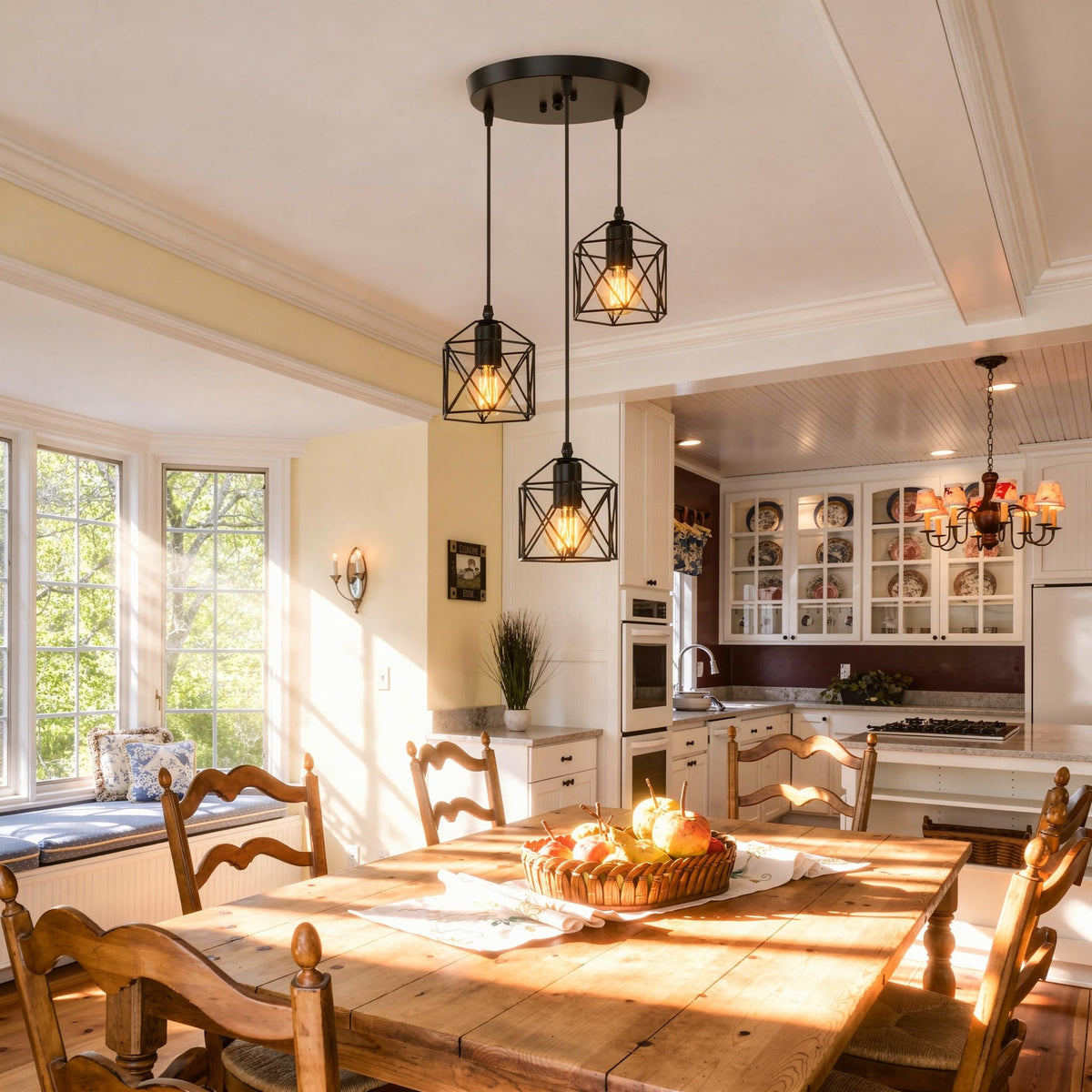 Easy installation with included hardware and accessible bulb changes.