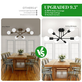 Phaosio matte black finish resists rust for durable entryway lighting.