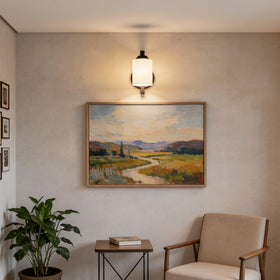 Phaosio wall sconce supports dimmable bulbs for adjustable brightness