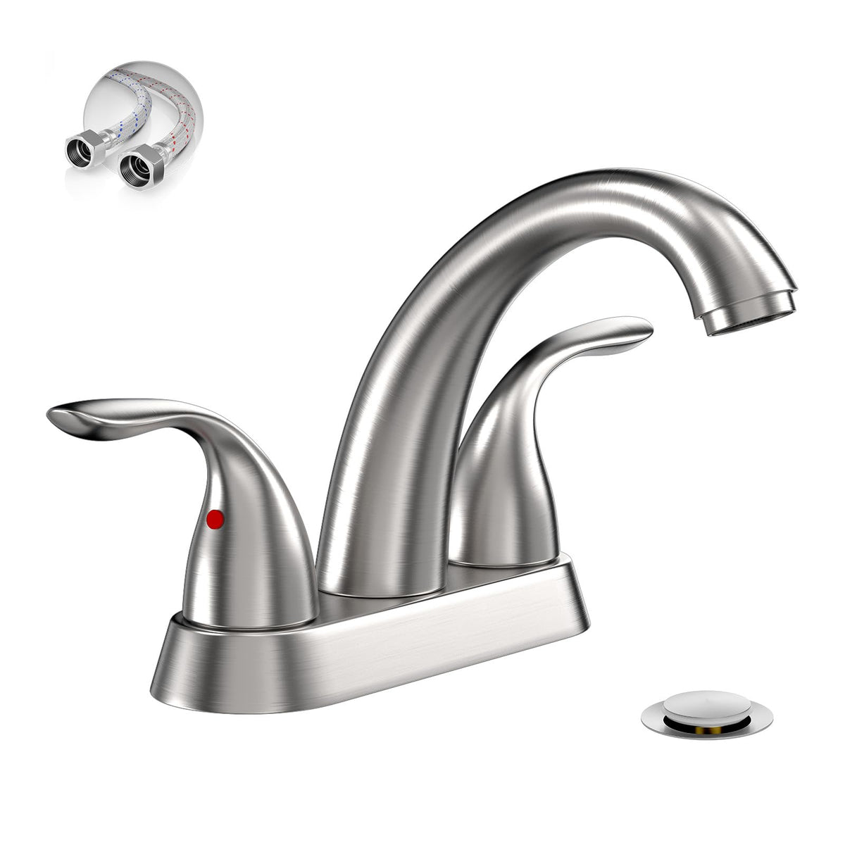 Phiestina BF008-5-BN centerset faucet in brushed nickel for a modern bathroom upgrade.