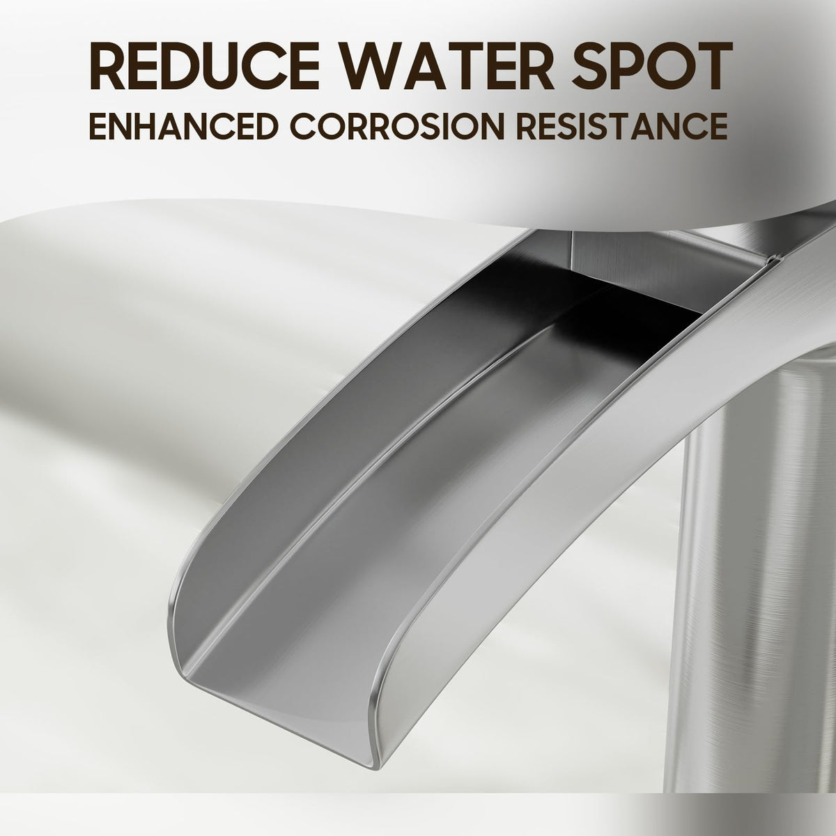 Phiestina brushed nickel finish durability image showing corrosion resistance