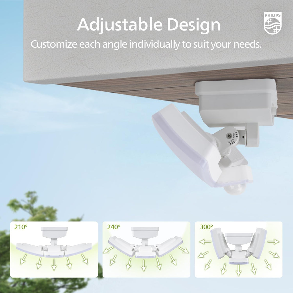 Philips 3600LM security-mode supports proactive lighting