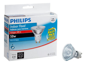 Philips 415760 halogen MR16 bulb front view, ideal for recessed lighting