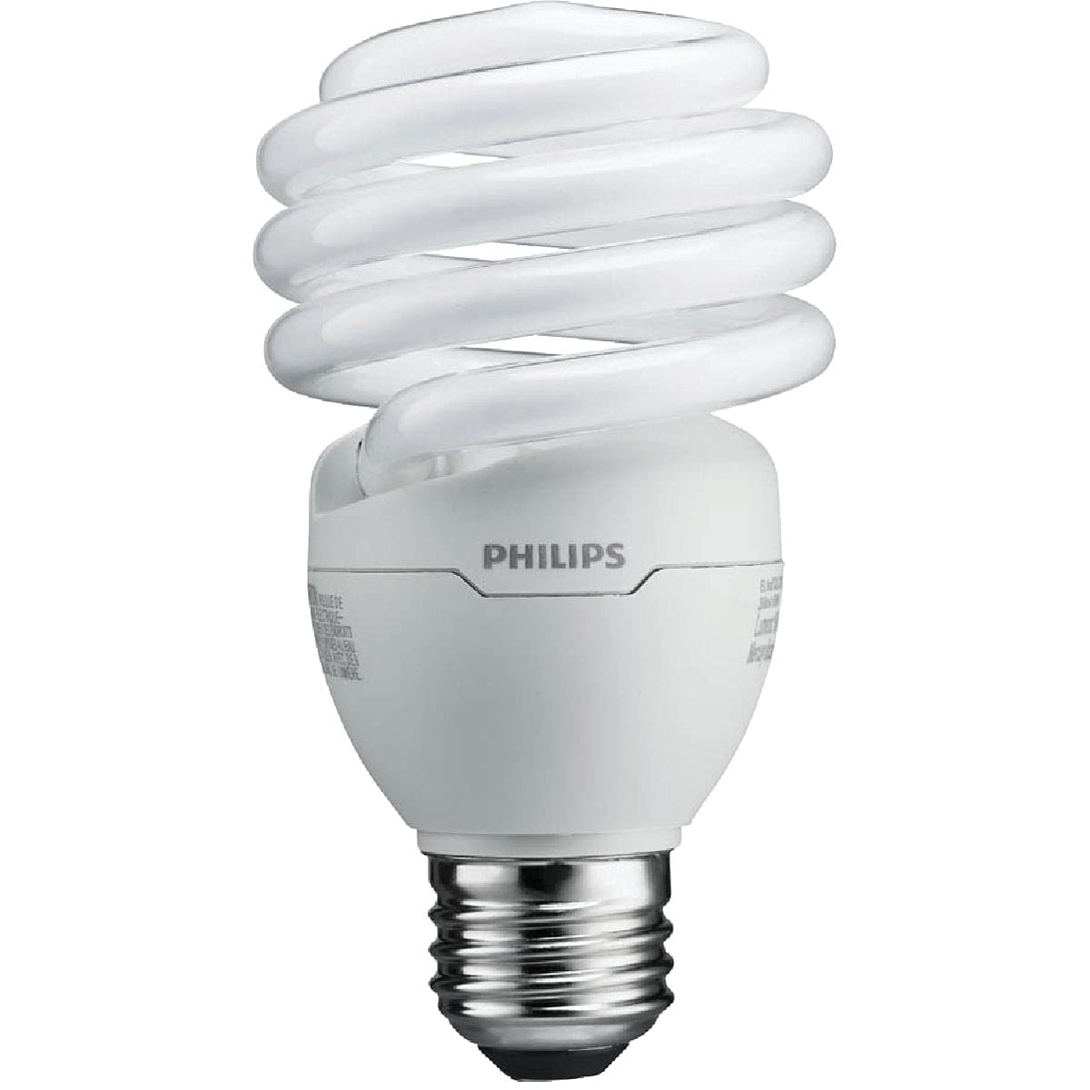Philips 433557 daylight deluxe CFL bulb in a four-pack for energy-efficient home lighting.