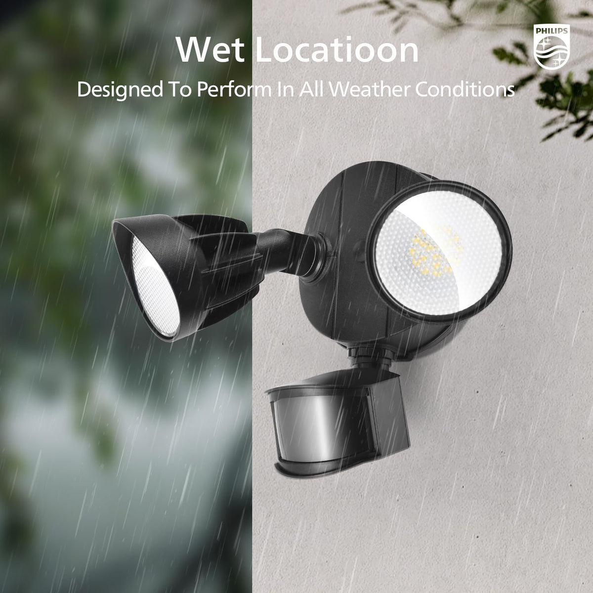 Philips easy-install design enables quick setup with no wiring required.