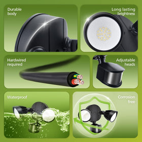 Philips motion sensor detects activity up to 69 feet for added security.