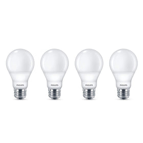 Philips A19 Warm Glow bulb delivers 800 lumens for bright, cozy ambiance.