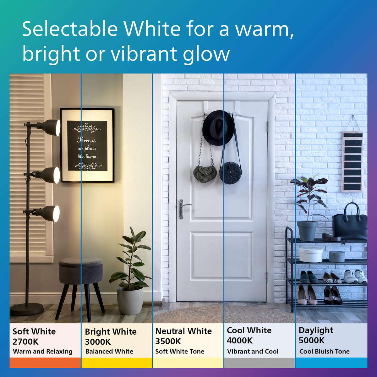 Philips BR30 flicker-free dimmable bulb for smooth lighting and reduced distractions.
