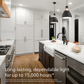 Philips BR30 energy-saving design reduces power use by up to 80 percent.