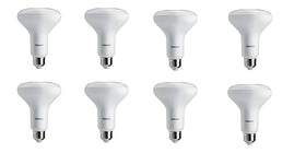 Philips BR30 LED bulb softly lit at 650 lumens for recessed lighting.