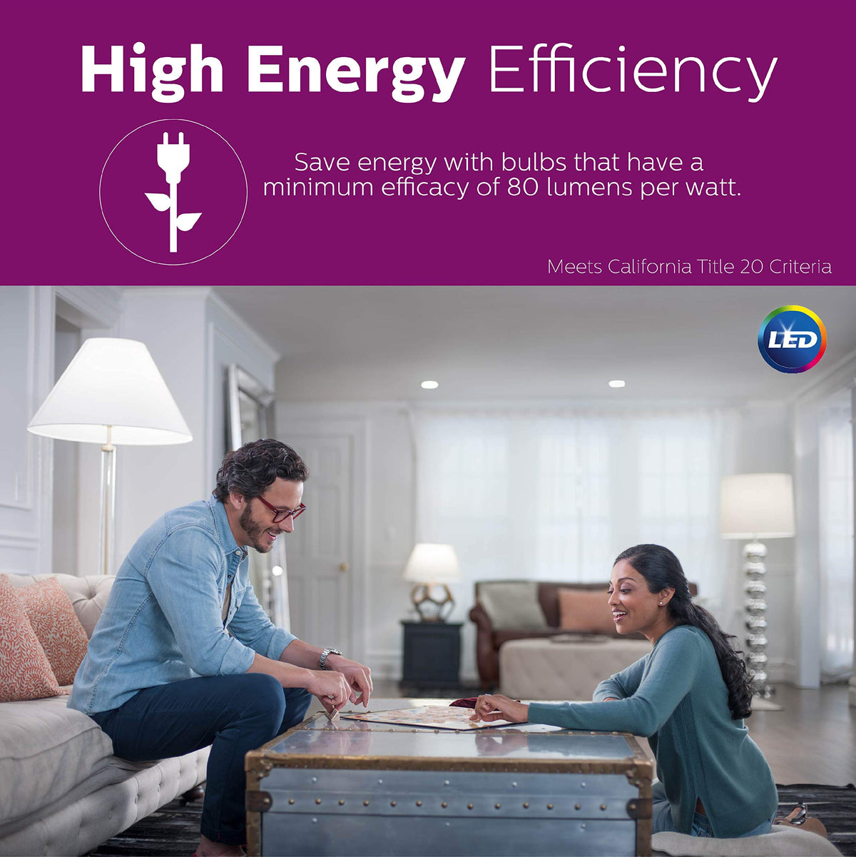 Smooth, flicker-free dimming from 2700K to 2200K for ambiance