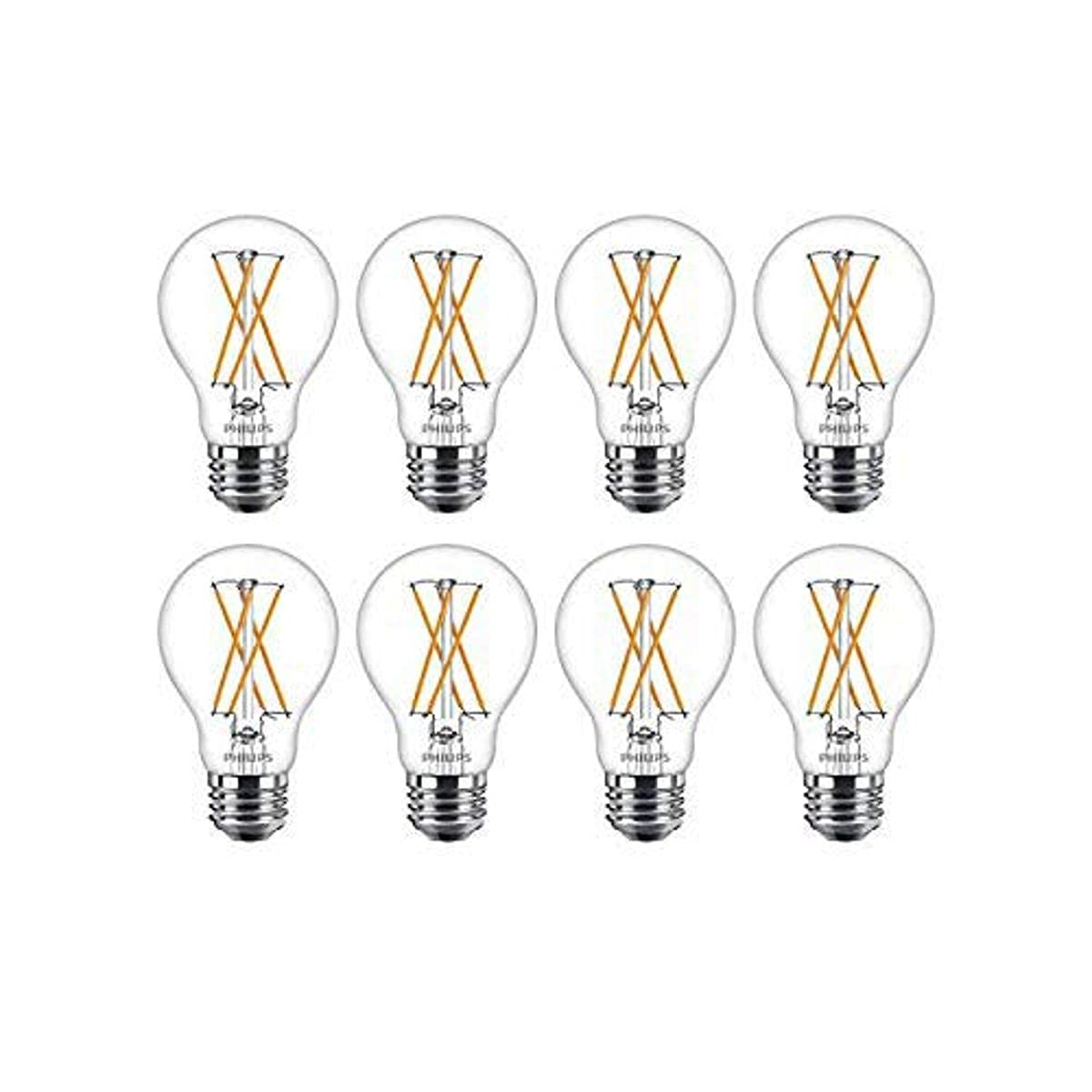 Philips LED Dimmable A19 warm glow with 800 lumens for cozy living spaces