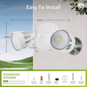 Aluminum body Philips flood light designed for outdoor weather resistance