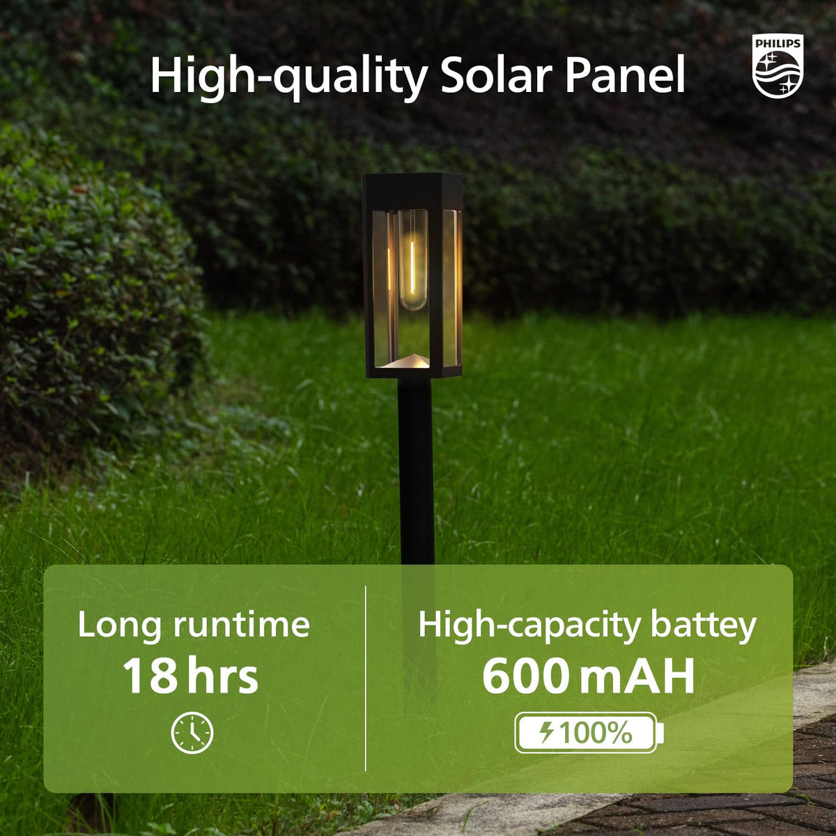 Philips easy-install lights arrive fully assembled for quick setup.