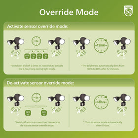 Philips energy-saving LED replaces incandescent fixtures for lower running costs.