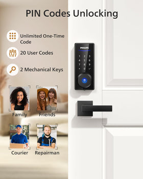 Philips offline security lock operates without connectivity for privacy.