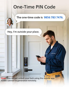 Philips lock with one-time PIN for guests and deliveries.