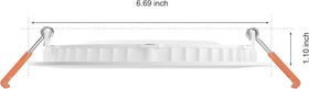 Philips Hue 1200-lumen slim recessed light for living rooms.