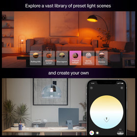 Philips Hue A19 bulb quick setup with screw-in installation.