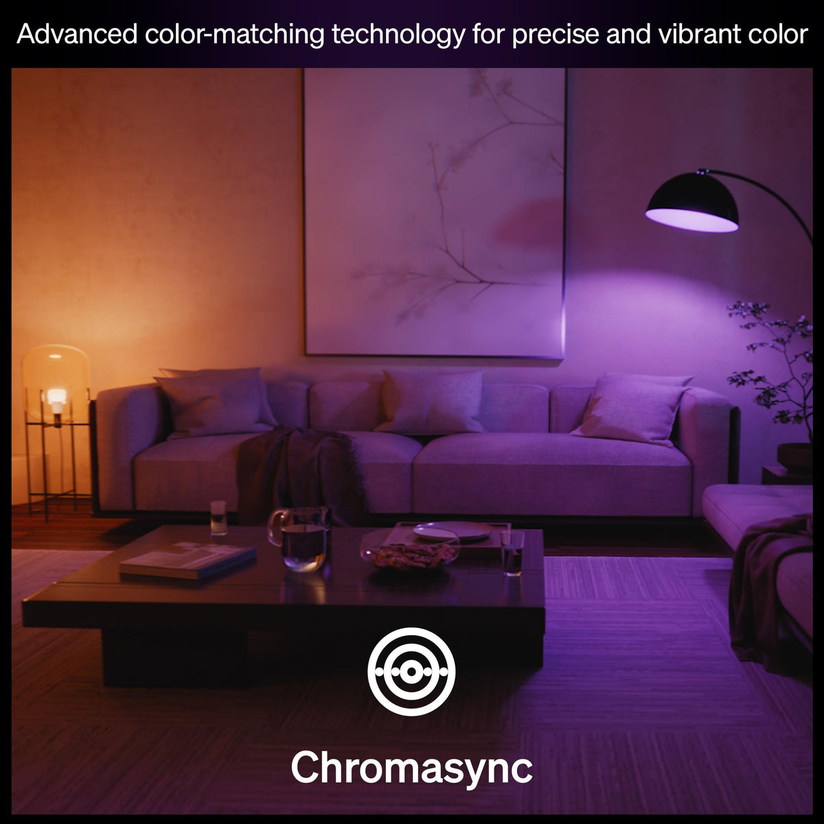 Philips Hue A19 bulb ultra-low dimming for movie nights.