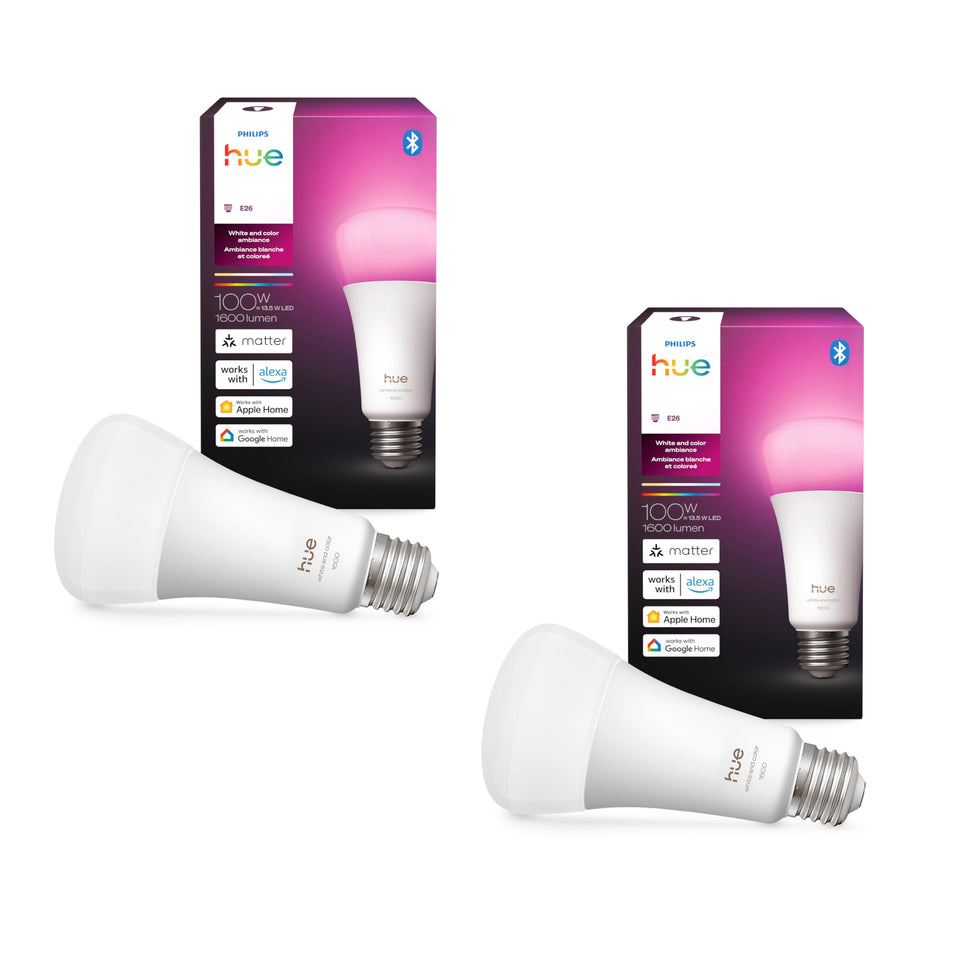Philips Hue A21 bulb spectrum range for versatile room lighting