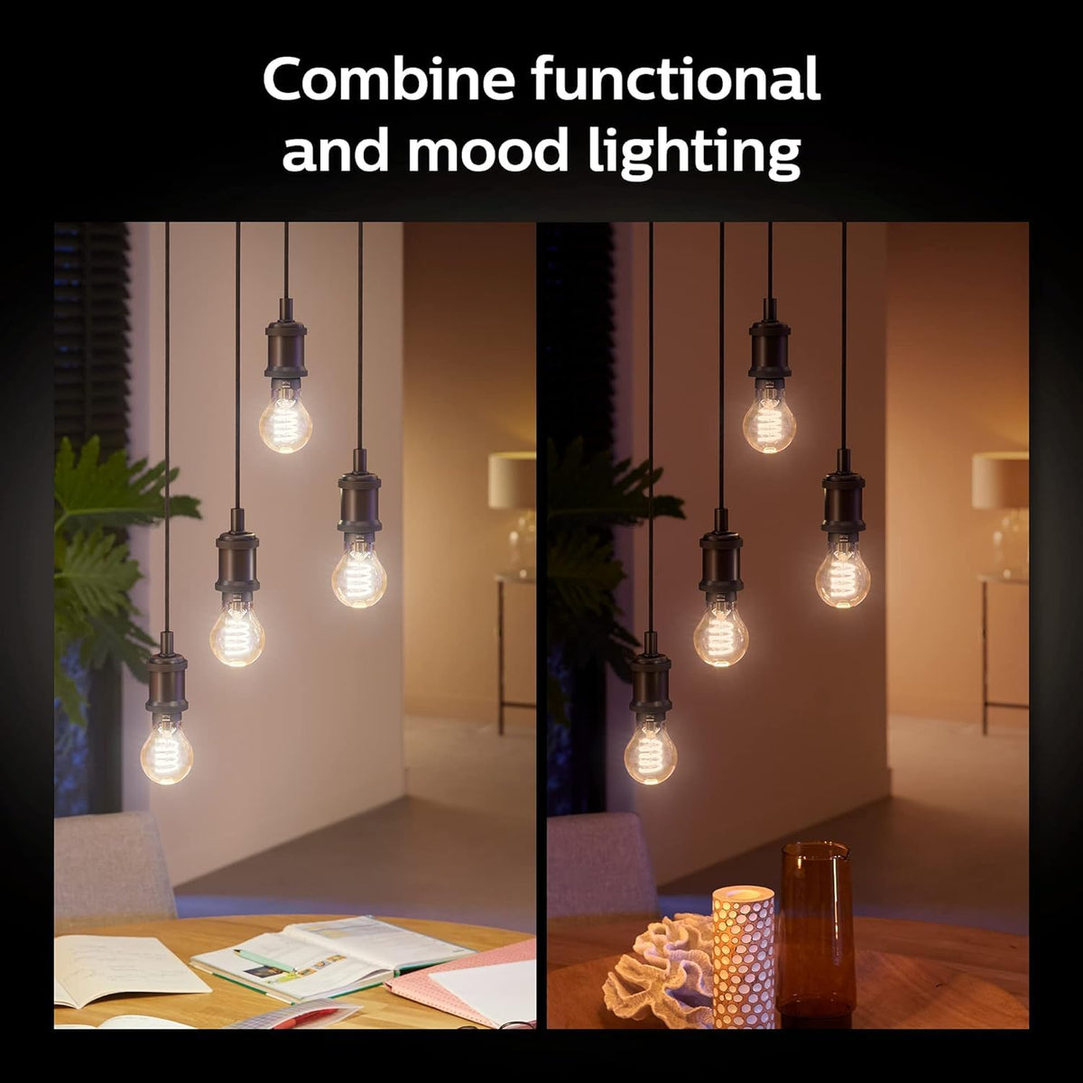 Philips Hue app control interface for quick lighting setup