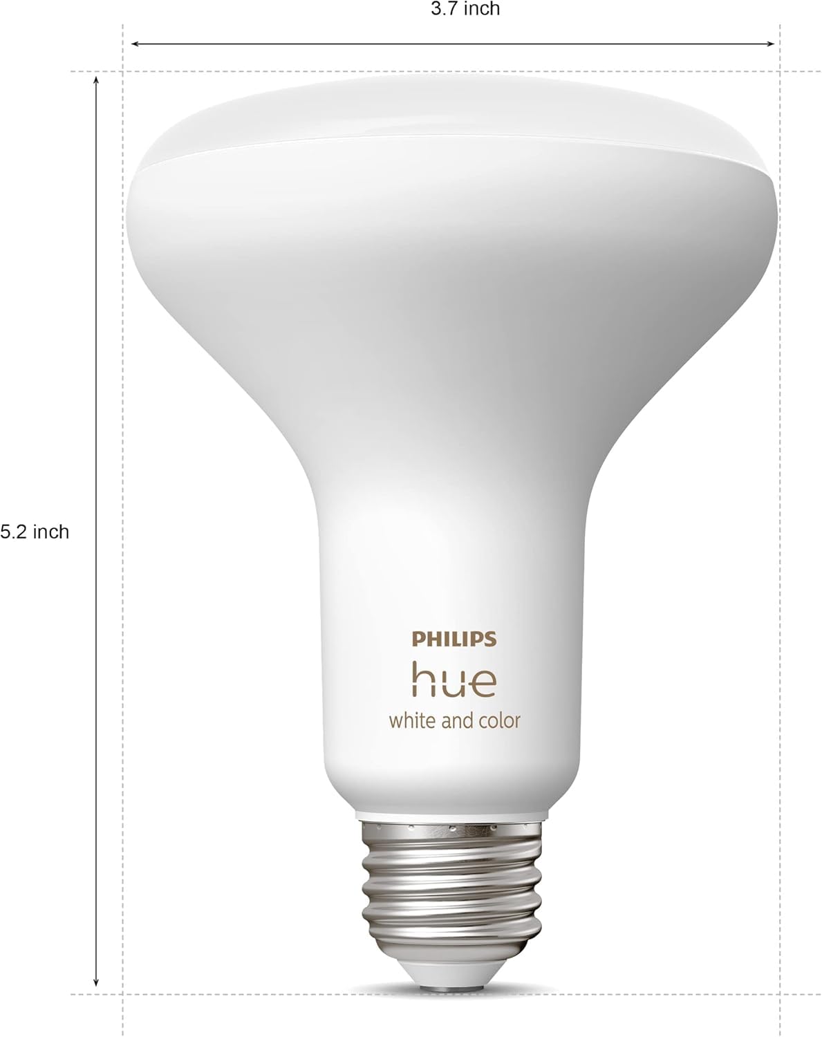 Philips Hue BR30 controlled via Hue app for easy setup