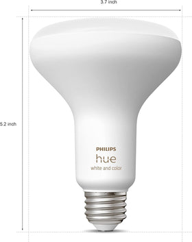 Philips Hue BR30 controlled via Hue app for easy setup