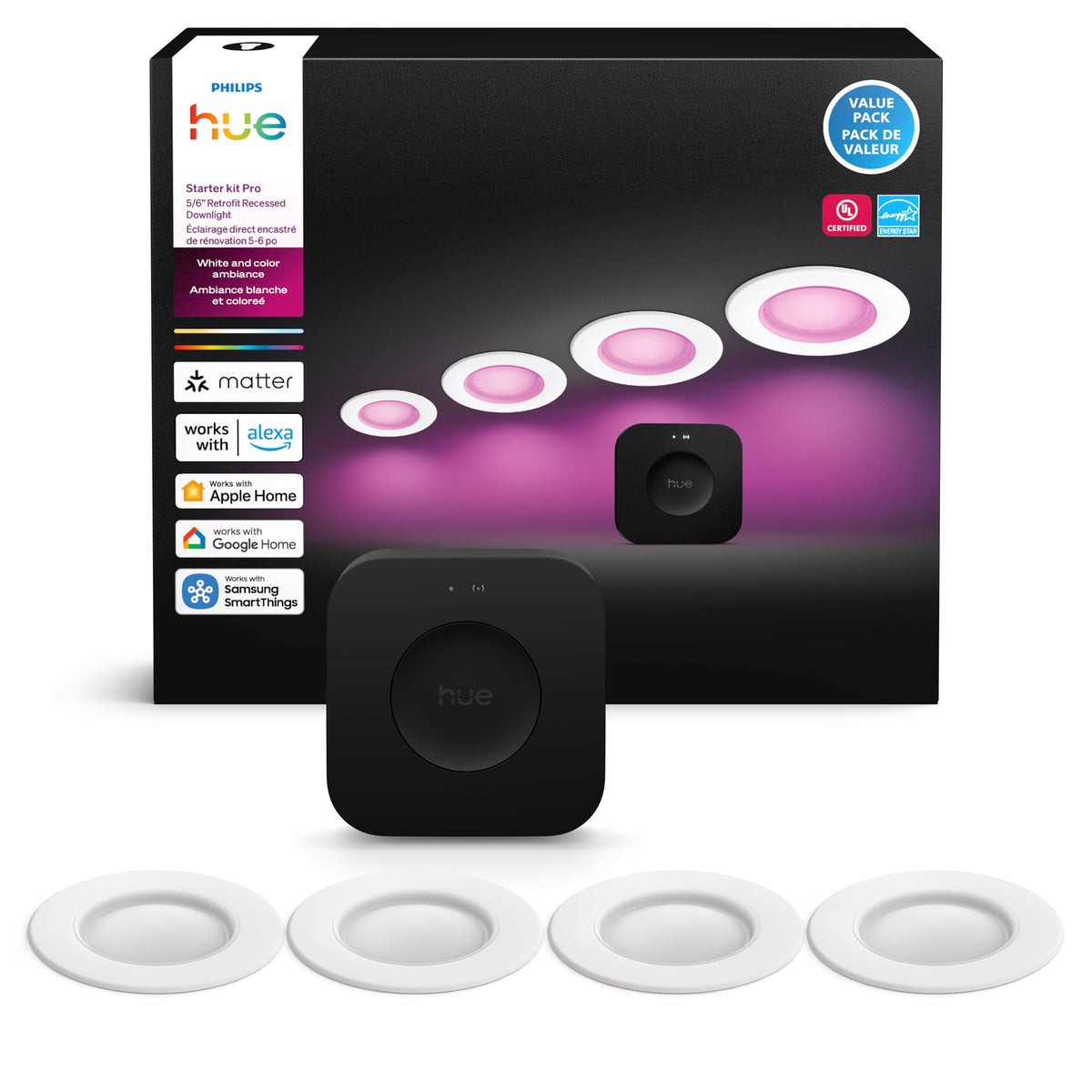 Philips Hue Bridge Pro controls smart lighting with seamless automation