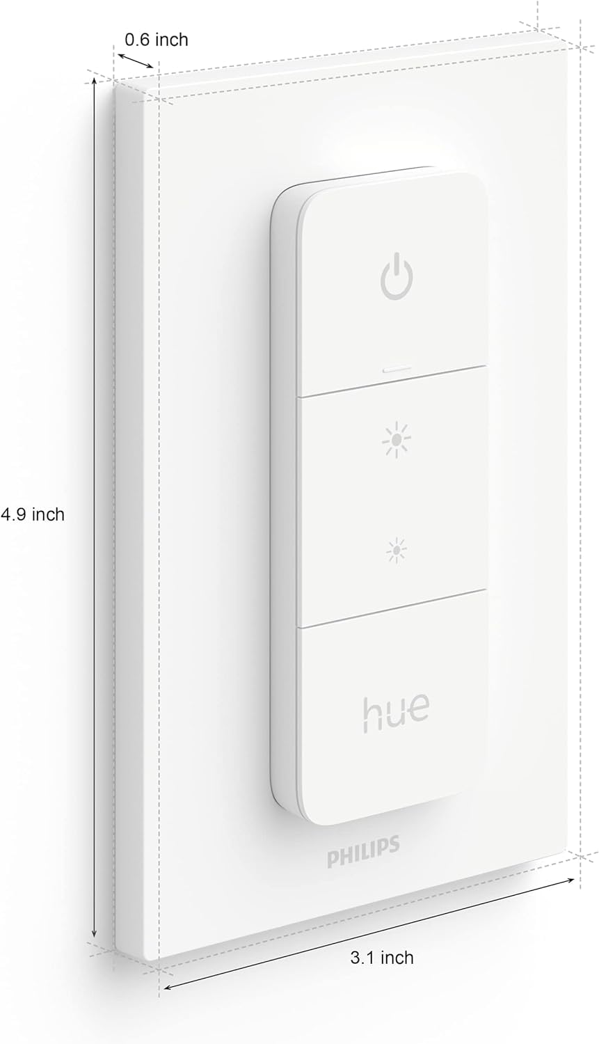 Philips Hue bridge setup enabling automations and remote access.