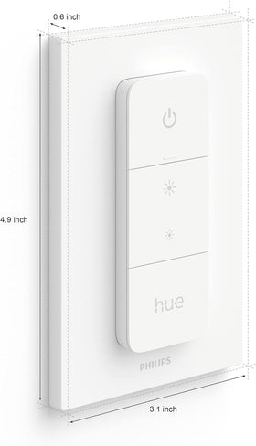 Philips Hue bridge setup enabling automations and remote access.