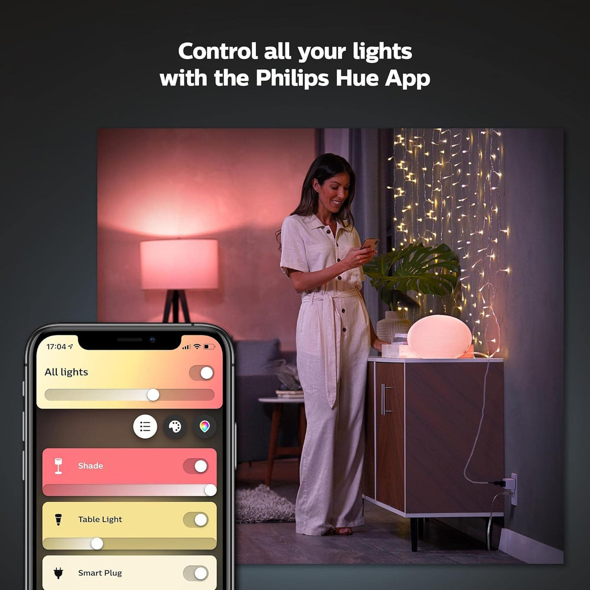 Bridge-compatible setup enabling automations and remote control.