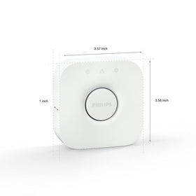 Philips Hue Bridge surround lighting sync enhances movies and music ambience.