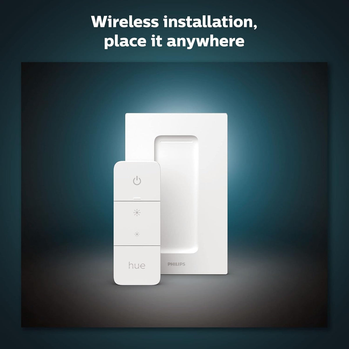 Philips Hue dimmer switch presets cycling through four scenes.
