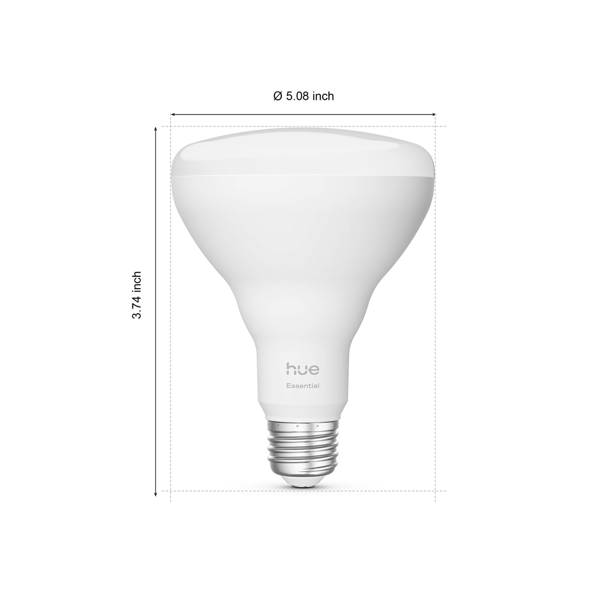 Philips Hue energy-efficient 7.2W bulb delivering 650 lumens.