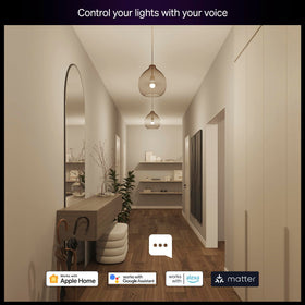 Philips Hue Essential with Alexa and Google Home compatibility for easy control.
