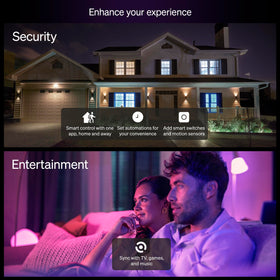 Philips Hue Essential app-controlled lighting for quick customization.