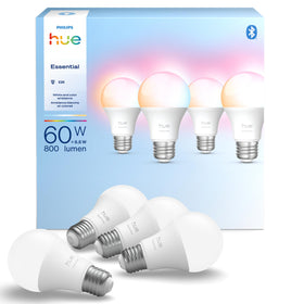 Philips Hue Essential bulb color ambiance enables vibrant mood lighting.